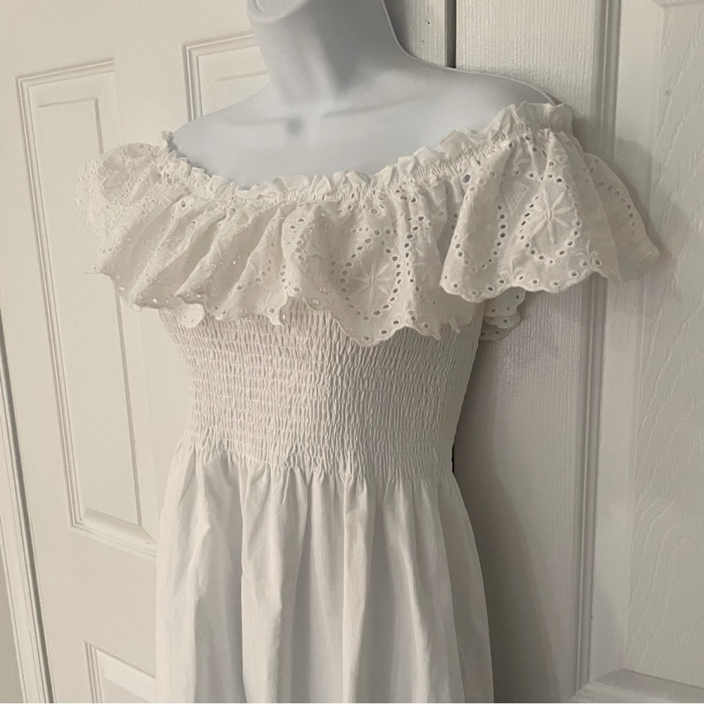 NWT Aqua by Bloomingdales White Eyelet Sundress